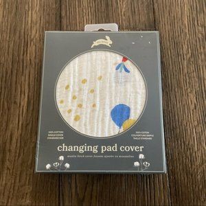 Red Rover Changing Pad Cover Birthday Piñata Cake Print 100% Muslin Cotton